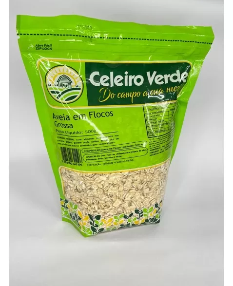 AVEIA EM FLOCOS GROSSOS 1KG - CELEIRO VERDE