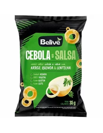 BELIVE SNACKS CEBOLA E SALSA 35G