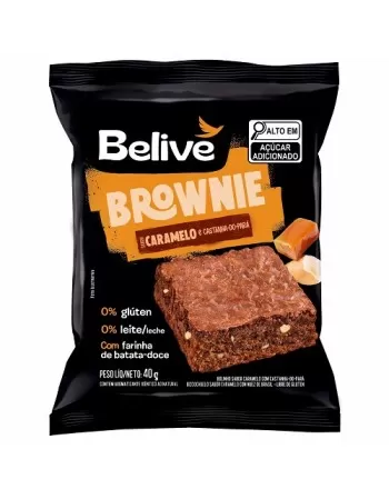 BELIVE BROWNIE CARAMELO CASTANHAS PARÁ S/G DP 10X40G