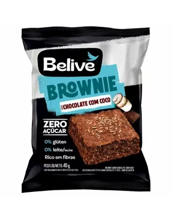 BELIVE BROWNIE CHOCOLATE COCO ZERO DP 10X40G