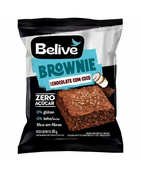 BELIVE BROWNIE CHOCOLATE COCO ZERO DP 10X40G