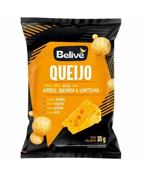 BELIVE SNACKS QUEIJO 35G