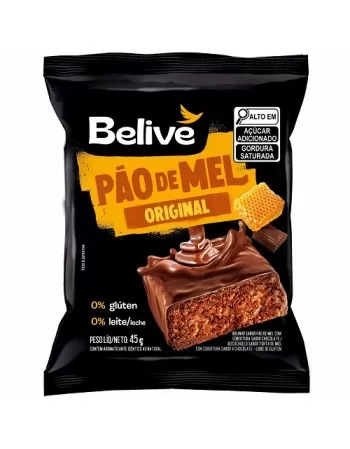 BELIVE PAO DE MEL SEM GLUTEN DP 10X45G