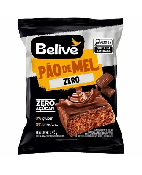 BELIVE PAO DE MEL ZERO DP 10X45G