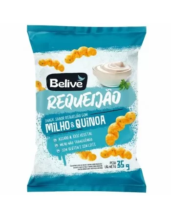 BELIVE SNACKS MILHO SABOR REQUEIJAO 35G