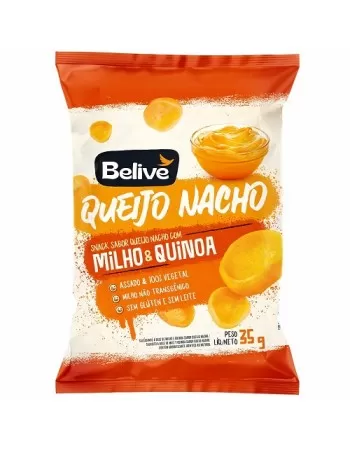 BELIVE SNACKS MILHO SABOR QUEIJO NACHO 35G