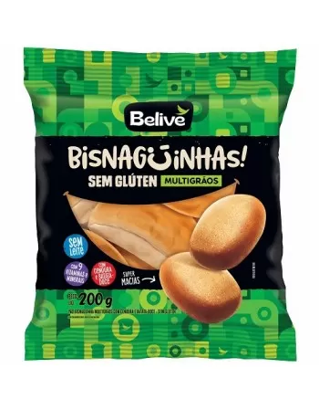 BELIVE BISNAGUINHA MULTIGRÃOS SEM GLUTEM 200G