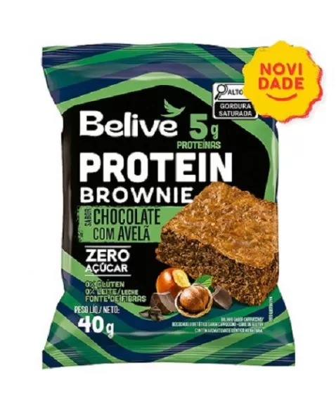 BELIVE BROWNIE PROTEIN CHOCOLATE C/AVELA S/G DP10X40G