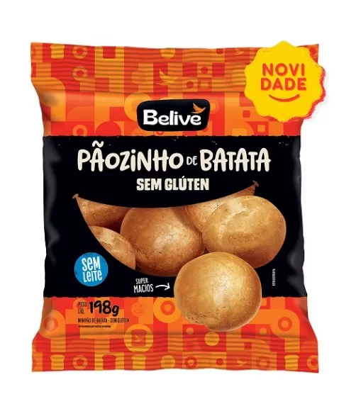 BELIVE PAOZINHO BATATA S/G 198G