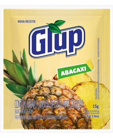 REFRESCO GLUP ABACAXI 15X25G - ENOVA