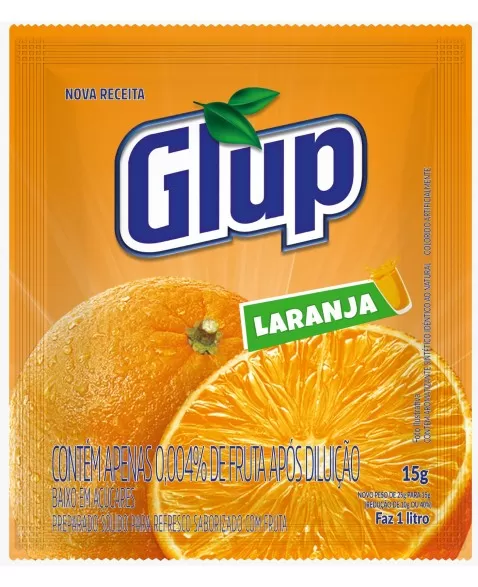 REFRESCO GLUP LARANJA 15X25G - ENOVA