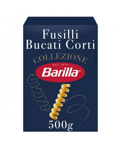 BARILLA FUSILLI BUCATI CORTI 500G