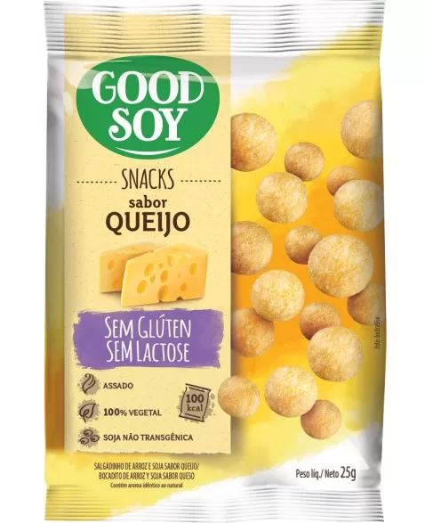 GOODSOY SNACKS SOJA QUEIJO 25G