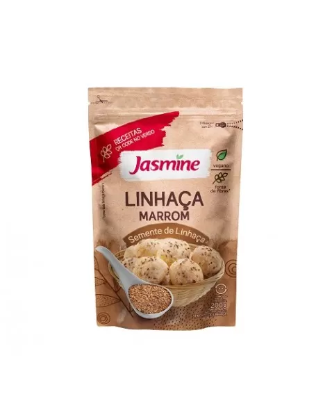 SEMENTE LINHAÇA MARROM INTEGRAL 200G- JASMINE