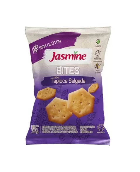 BITES SEM GLÚTEN TAPIOCA 8X25G - JASMINE