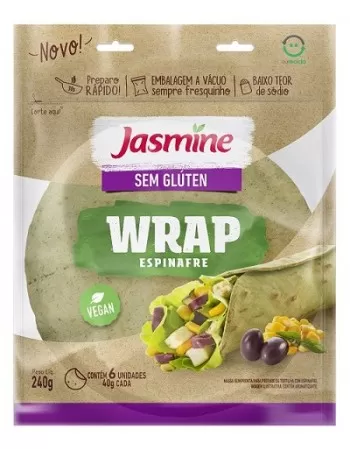 WRAP ESPINAFRE S/G 240G - JASMINE