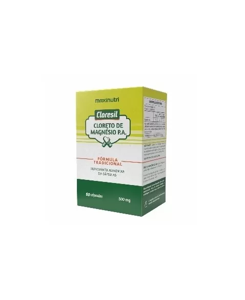 MAXINUTRI CLORESIL CLORETO DE MAG. P.A 500MG 60 CPS