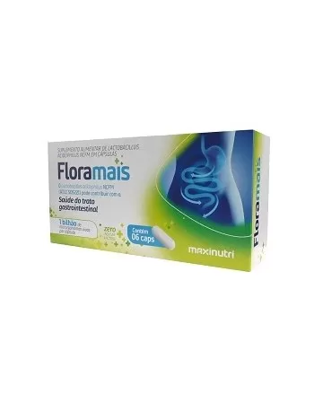 MAXINUTRI FLORAMAIS PROBIOTICO LACTOBACILUS ACIDOPHILUS 1BI 06 CPS