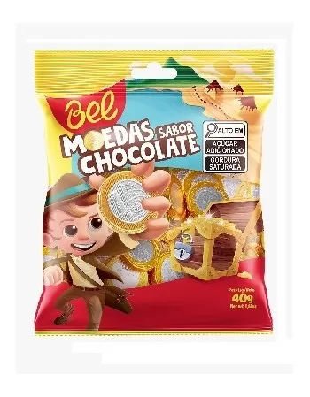 BEL MOEDAS CHOCOLATE PCT 40G