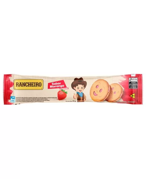 RANCHEIRO RECHEADO MORANGO CARAMELO 90G