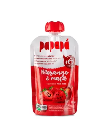 PAPAPA PAPINHA ORGANICA MORANGO MACA 100G