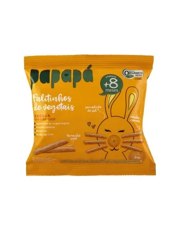 PAPAPA BISCOITO INFANTIL ORGANICO CENOURA 20G