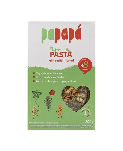 PAPAPA MACARRAO INFANTIL M. FUSILLI VEGETAIS 200G