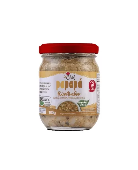 PAPAPA RISOTINHO ORGANICO ARROZ QUINOA FRANGO 180G