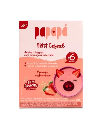 PAPAPA CEREAL INFANTIL AVEIA MORANGO BETERRABA SACHE 170G