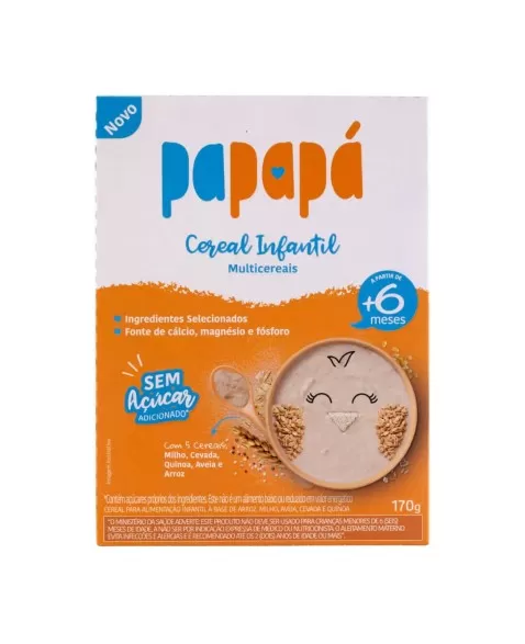 PAPAPA CEREAL INFANTIL AVEIA MULTICEREAIS SACHE 170G