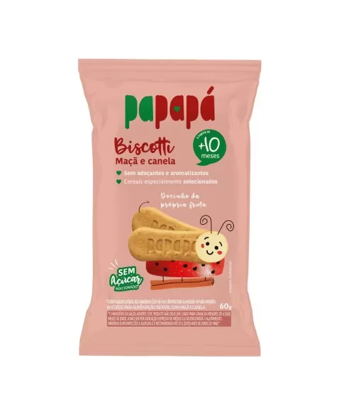 PAPAPA BISCOITO INFANTIL BISCOTTI MACA CANELA 60G