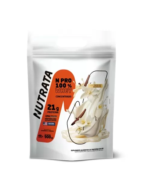 NUTRATA NPRO 100% WHEY BAUNILHA REFIL 900G