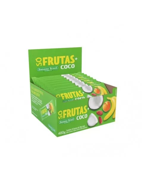 B BRASIL SO FRUTAS COCO S/G 24X20G