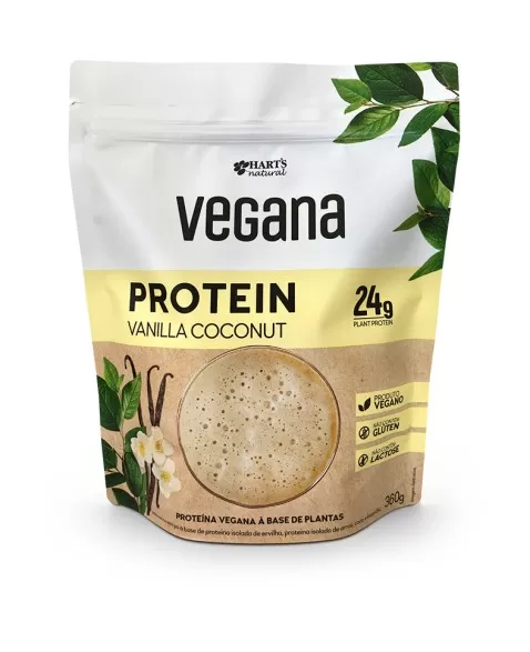 SHAKE VEGANO BAUNILHA SEM GLÚTEN 360G - HARTS