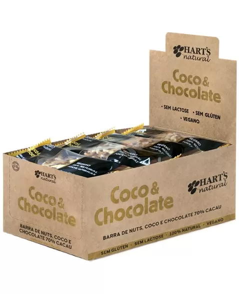 NUTS COCO CHOCO SEM GLÚTEN 20X35G - HARTS