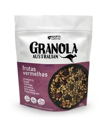 GRANOLA AUSTRALIAN FRUTAS VERMELHAS 300G - HART'S