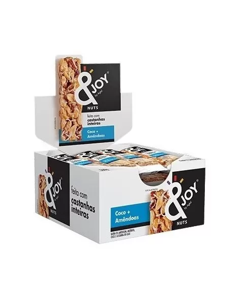 JOY NUTS COCO E AMÊNDOAS SEM GLÚTEN 12X30G - ENOVA