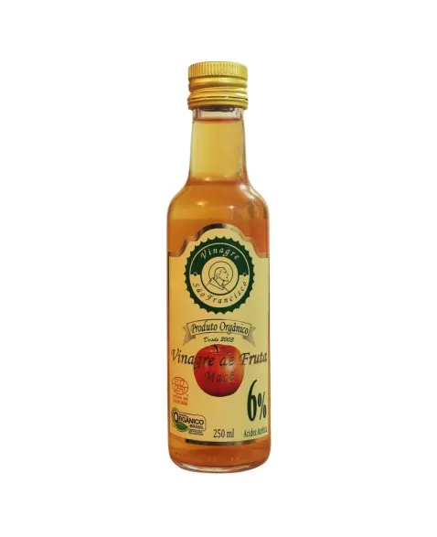 VINAGRE ORGÂNICO MAÇÃ 6 250ML - SÃO FRANCISCO