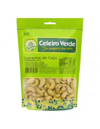 CASTANHA DE CAJU TORRADA 100G - CELEIRO VERDE