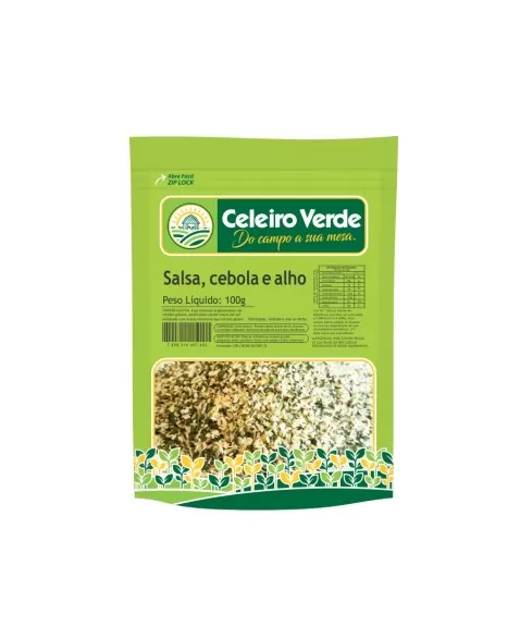 CELEIRO TEMPERO SALSA CEBOLA E ALHO 100G