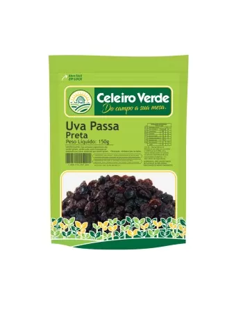 UVA PASSA PRETA 150G - CELEIRO VERDE