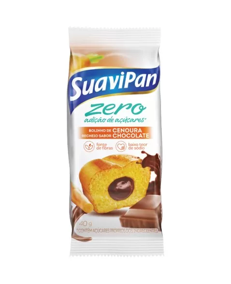 SUAVIPAN DP BOLO ZERO CENOURA CHOC 12X40