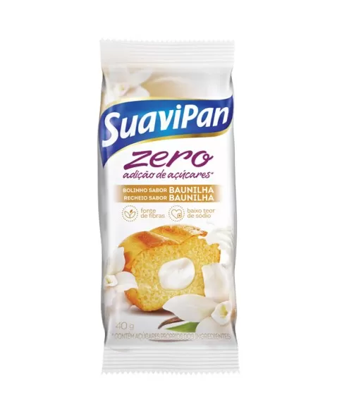 SUAVIPAN DP BOLO ZERO BAUNILHA 12X40G